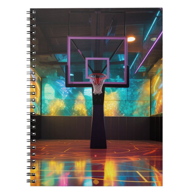 Vibrant Basketball Notebook (Front)