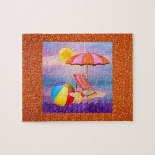 Vibrant Beach Jigsaw Puzzle