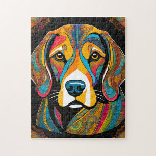 Vibrant Beagle Pet Jigsaw Puzzle