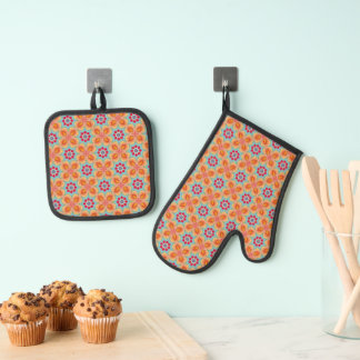 Vibrant Beauty Oven Mitt & Pot Holder Set