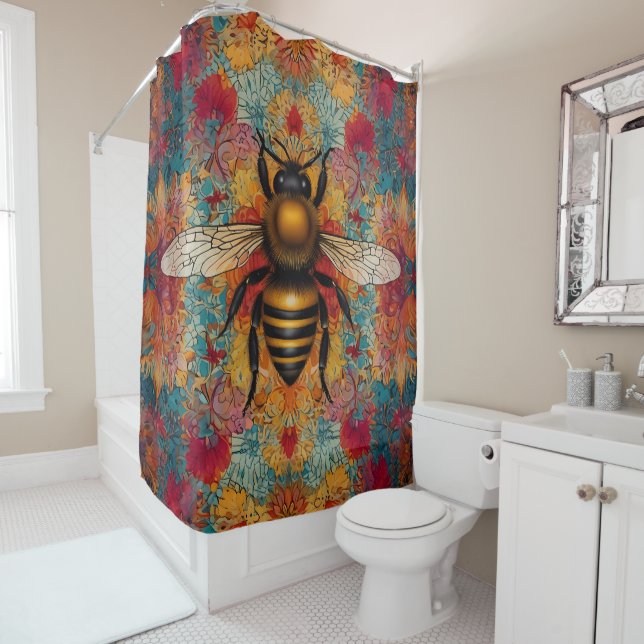  Vibrant Bee with pastel Hues (In Situ)