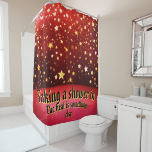 Vibrant Big Colourful Stars Shiny Red Background