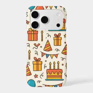 Vibrant Birthday Party Seamless Pattern