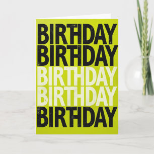 Vibrant Birthday Stacked Card