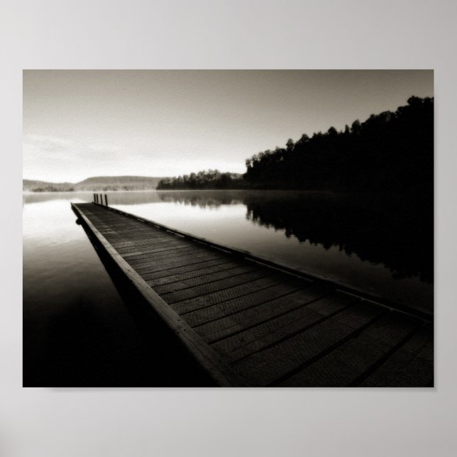 vibrant black and white landscape photo poster (Front)