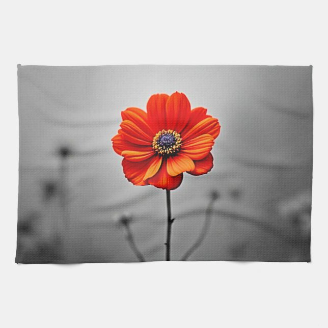 Vibrant Bloom Joy Kitchen Towel (Horizontal)