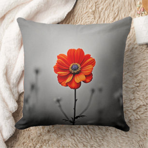 Vibrant Bloom Joy Throw Pillow