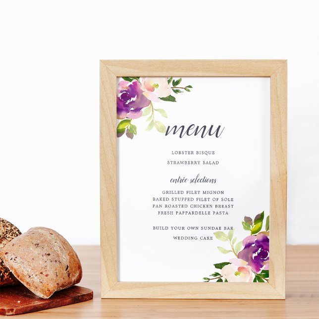 Vibrant Bloom Menu Sign (Creator Uploaded)