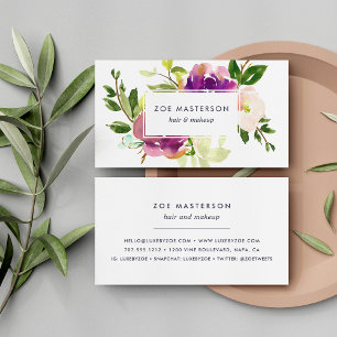Vibrant Bloom Modern Floral Business Card