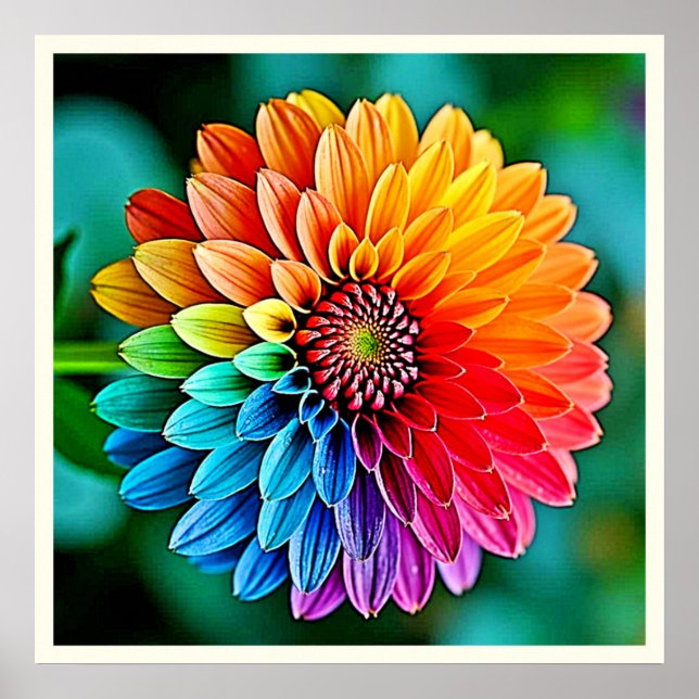 Vibrant Bloom of Hope and Joy Design Poster (Front)