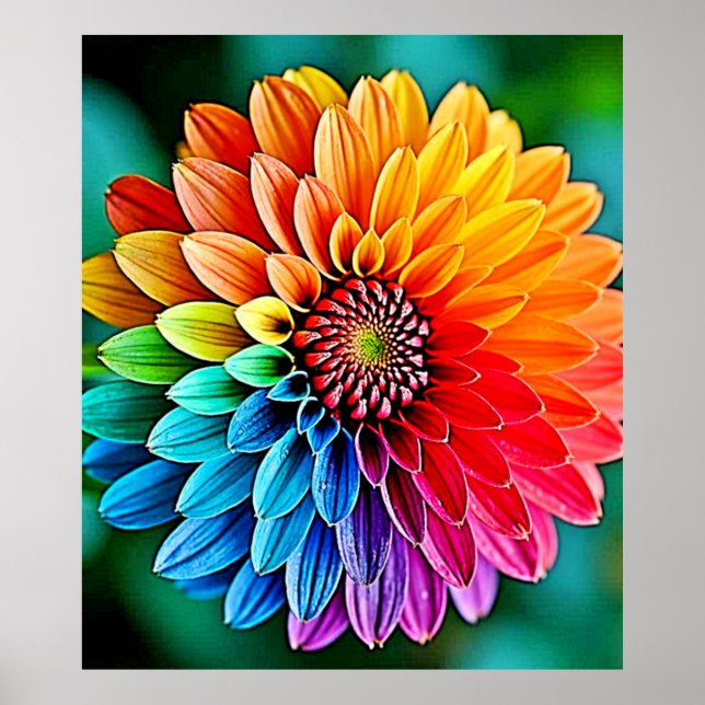Vibrant Bloom of Hope and Joy Design Poster (Front)
