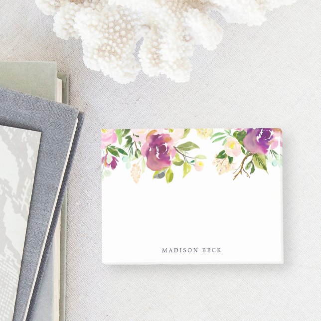 Vibrant Bloom Personalized Post-it Notes (Creator Uploaded)