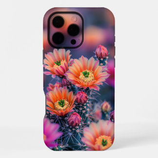 Vibrant Blooming Cactus Flowers in a Desert  iPhone 16 Pro Max Case