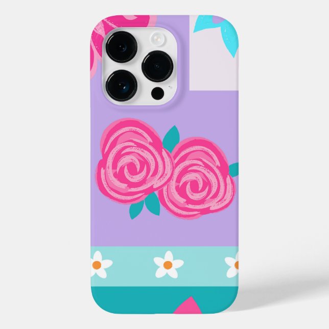 Vibrant Blooming Flowers Design Case-Mate iPhone Case (Back)