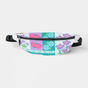 Vibrant Blooming Flowers Design Fanny Pack