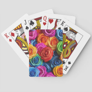 Vibrant Blooms Playing Cards