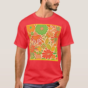 Vibrant Blossom Elegance Pattern T-Shirt