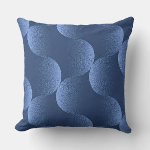 💙 Vibrant Blue Abstract Modern Artistic Throw Pillow