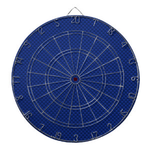 Vibrant Blue Carbon Fibre Like Print Background Dartboard