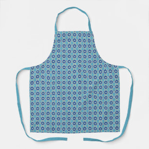 Vibrant Boho Chic Floral Pattern Apron