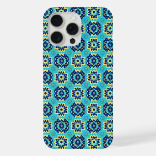 Vibrant Boho Chic Geometric Floral Pattern iPhone 15 Pro Max Case