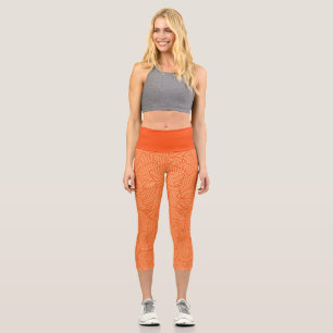 Vibrant Bold Capri Leggings