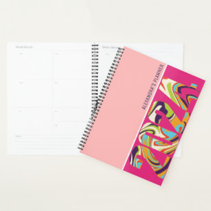 Vibrant Bold Colourful Wavy Typography 2024 Planner