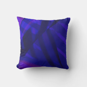 Vibrant Bold Purple Abstract Throw Pillow