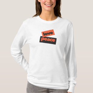 Vibrant, bold, simple, urban design of Love Peace T-Shirt