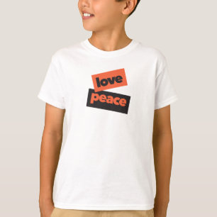 Vibrant, bold, simple, urban design of Love Peace T-Shirt