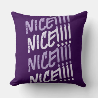 Vibrant "BON ! ! ! ! !" Coussin décoratif motif