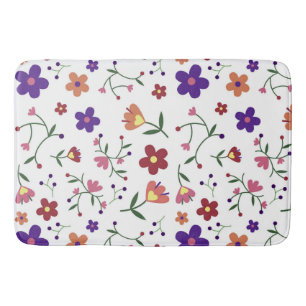 Vibrant Botanical Bath Mat