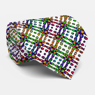 Vibrant Bright Colorful Pattern Tie