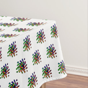 Vibrant Bright Colourful Pattern   Tablecloth