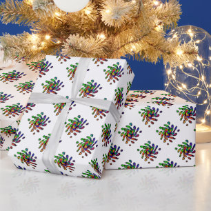 Vibrant Bright Colourful Pattern Wrapping Paper