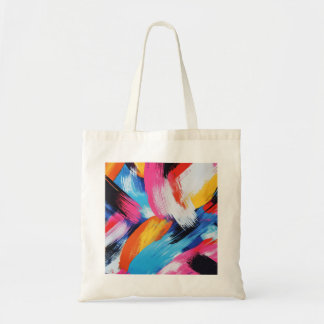 Vibrant Brushstroke Tote Bag