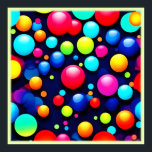 Vibrant Bubble Pop Art Poster<br><div class="desc">Immerse yourself in a vibrant world of playful bubbles. This dynamic pop art piece features a captivating pattern of colourful bubbles,  creating a mesmerizing visual experience (This Design Made With AI). Place Order Today and Embrace the Joy of Shopping!</div>
