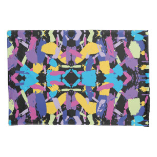 Vibrant Burst: Random Colour Splashes Pillowcase