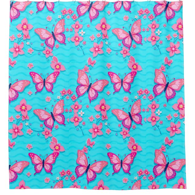 Vibrant Butterflies and Flowers Design (Front)
