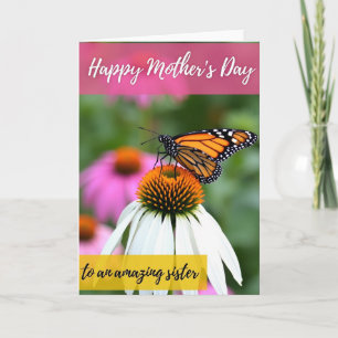 Vibrant Butterfly Mothers Day Card