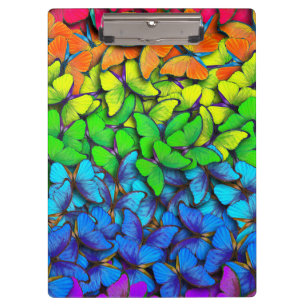 Vibrant Butterfly Rainbow Hive Clipboard   Offce
