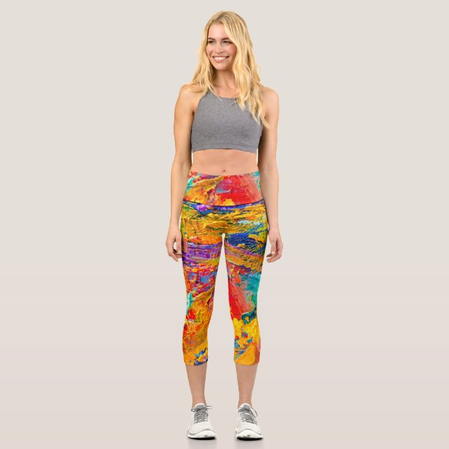 VIBRANT CAPRI LEGGINGS (Front)