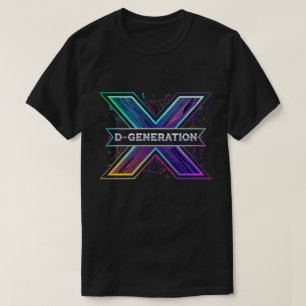 Vibrant Cartoon Style DX Logo for Trendy Apparel T-Shirt