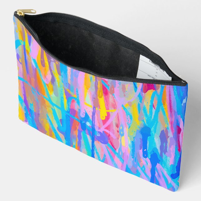 Vibrant Cascade Accessory Pouch (Open)