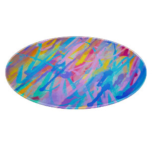 Vibrant Cascade Cutting Board