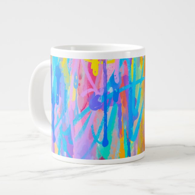 Vibrant Cascade Large Coffee Mug (Front Left)