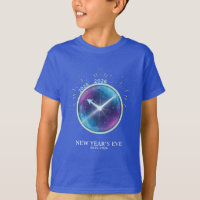 Vibrant Celestial Clock New Year's Eve 2026 Party