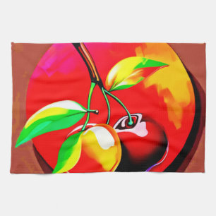 Vibrant Cherry Duo Kitchen Towel