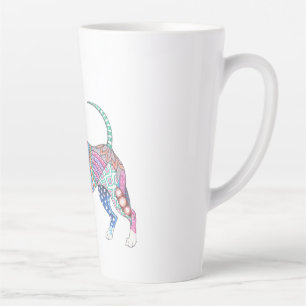 Vibrant Chihuahua Large Latte Mug