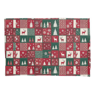 Vibrant Christmas Pattern Pillowcase